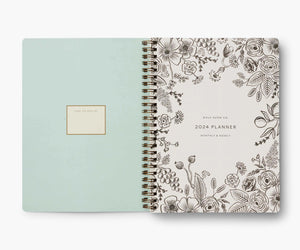 Rifle Paper Co 2024 Spiral Planner - Flores