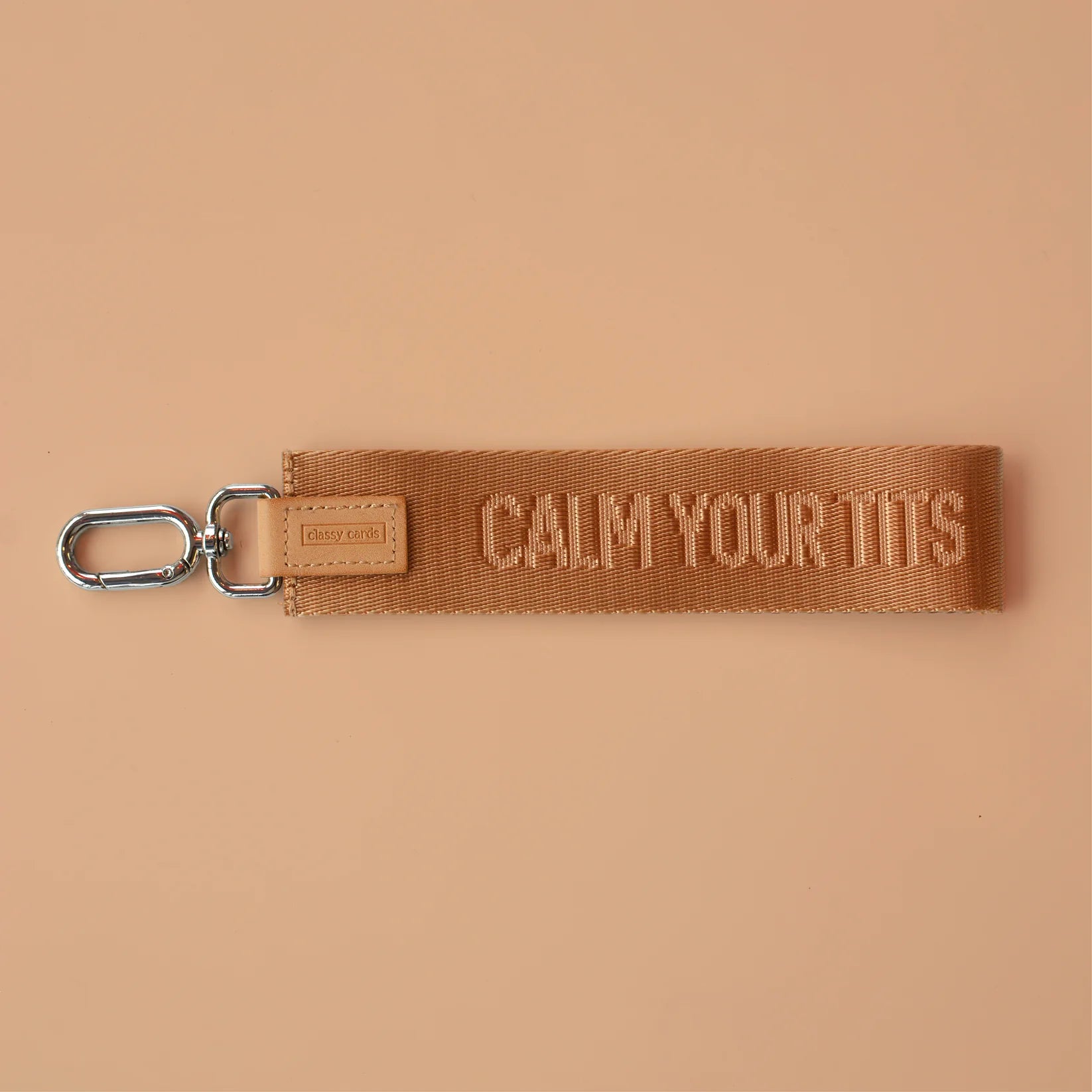 Wristlet Keychain - Calm Your Tits