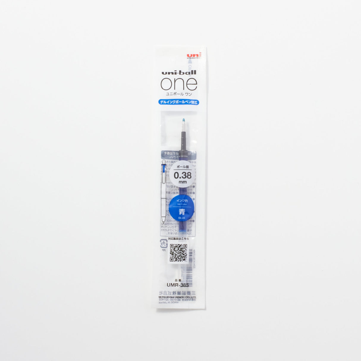 Uni-Ball ONE P Gel Rollerball Pen Refill - Blue .38mm