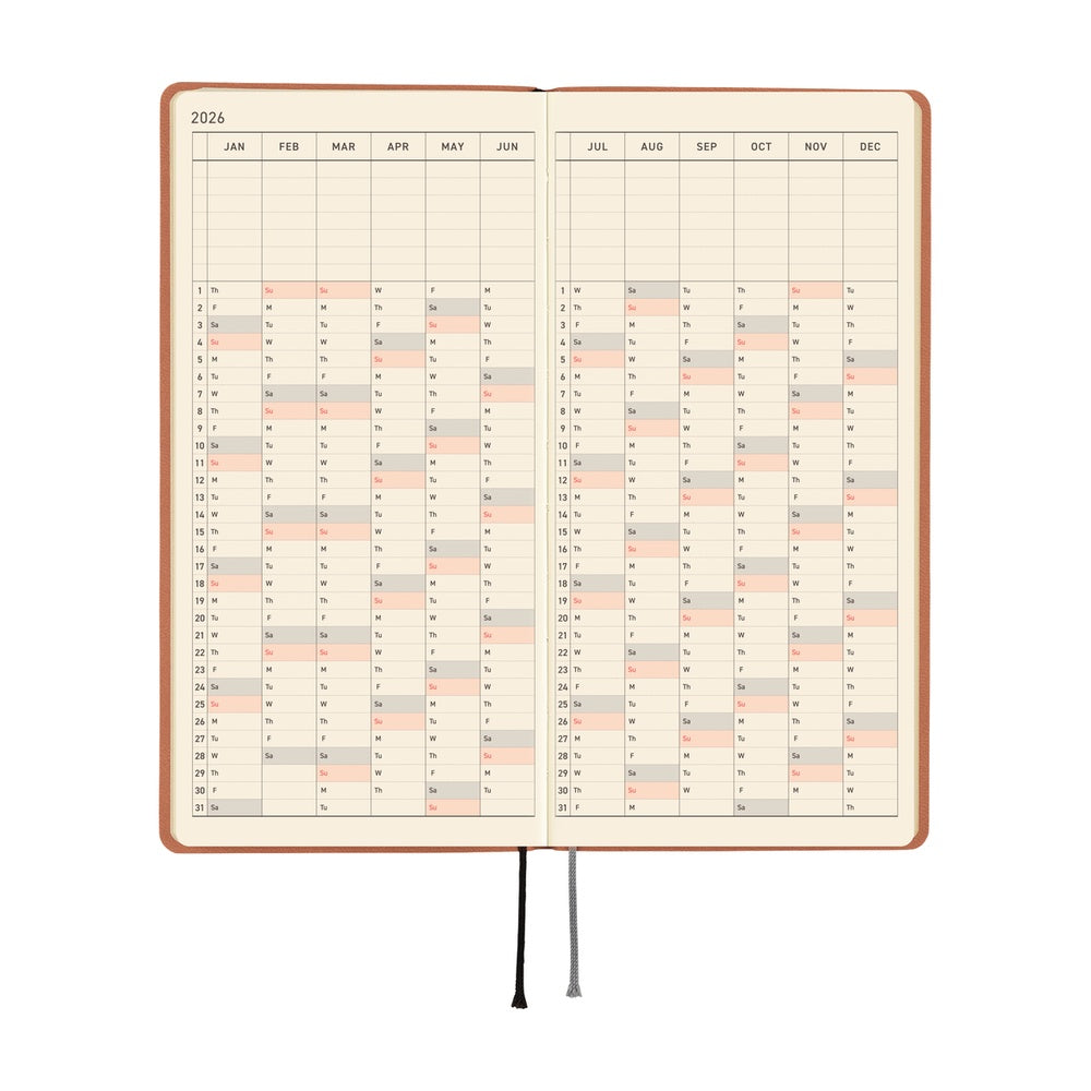 Hobonichi 2026 Weeks Planner - Milk Cocoa