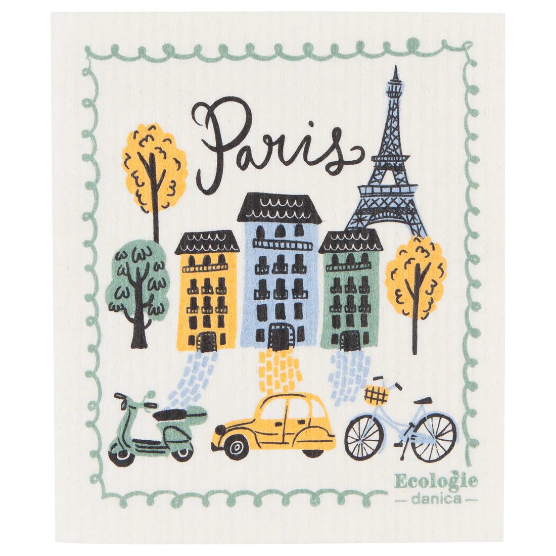 Swedish Dishcloth - Meet Me In Paris