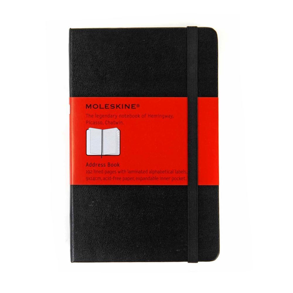 Moleskine Address Book - Pocket Black Hard Cover