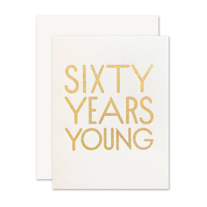 The Social Type Greeting Card - 60 Years Young
