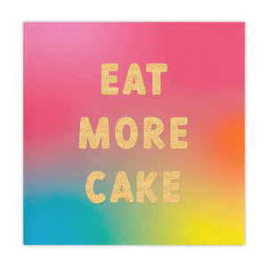 Embossed Napkins - Eat Cake