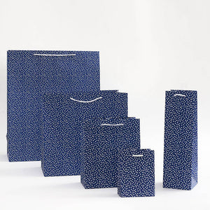 Gift Bag Small - Navy Flurry