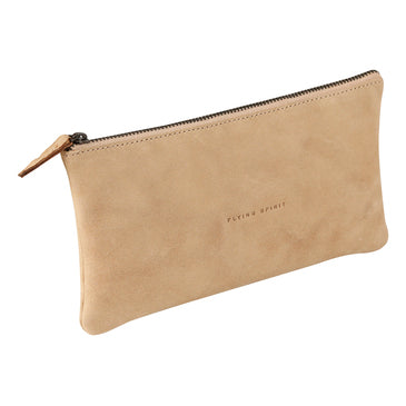 Clairefontaine Leather Pencil Case - Beige