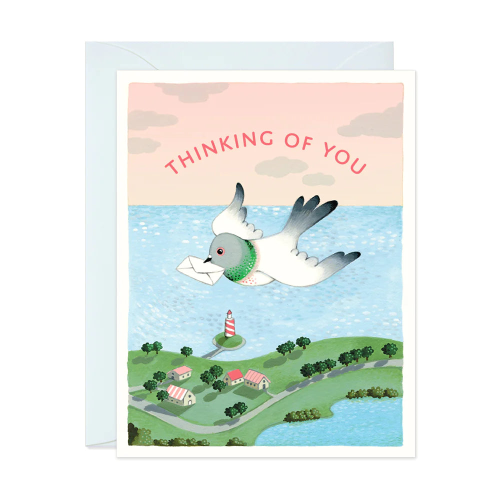 JooJoo Paper Greeting Card - Thinking Of You Pigeon