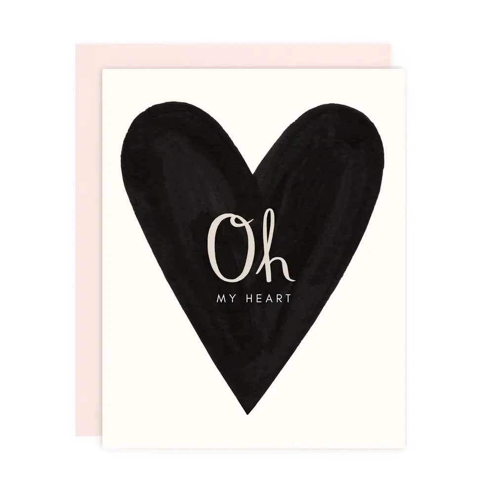 Girl w/ Knife Greeting Card - Oh My Heart