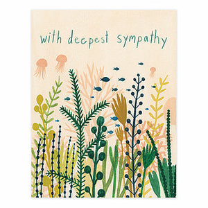 Red Cap Cards Greeting Card - Underwater Sympathy