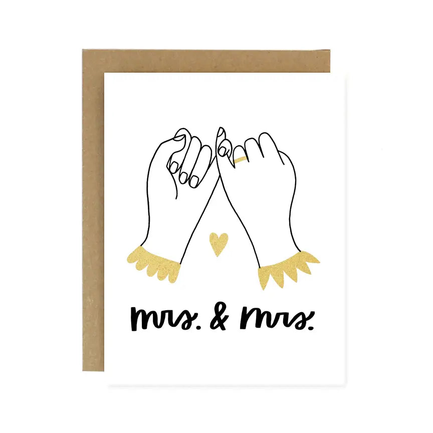 Worthwhile Paper Greeting Card - Pinky Promise Mrs. & Mrs.