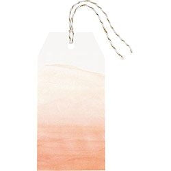 Gift Tags - Set of 10 Coral Ombre