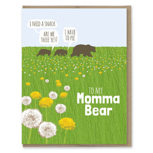 Modern Printed Matter Greeting Card - Mama Bear