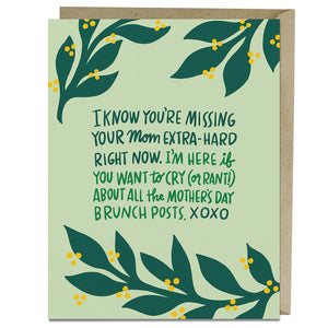Emily McDowell Greeting Card - Missing Your Mom