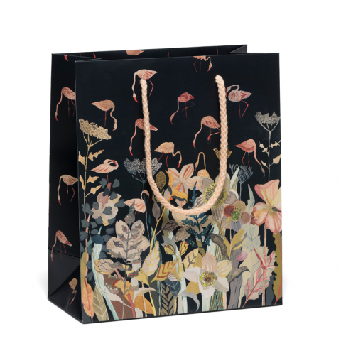 Gift Bag Medium - Floral Flamingo