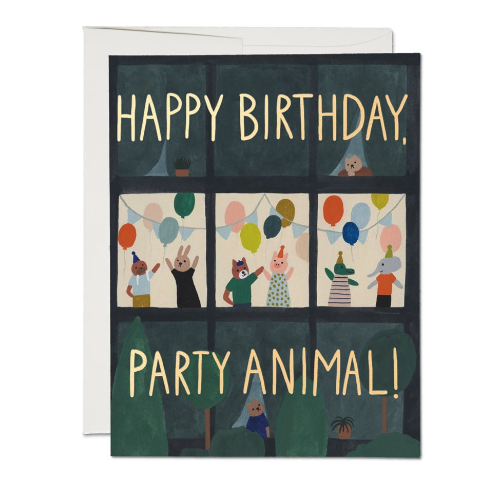 Red Cap Cards Greeting Card - Animal House