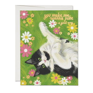 Red Cap Cards Greeting Card - Nice Kitty