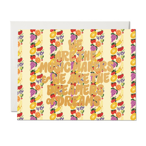 Red Cap Cards Greeting Card - Fruit Stripe Dreamers