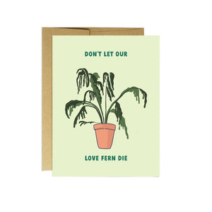 Party Mountain Greeting Card - Love Fern