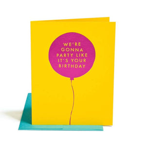 The Social Type Greeting Card - Party Birthday