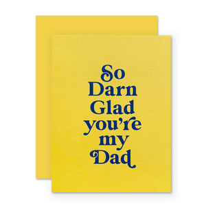 The Social Type Greeting Card - Glad Dad