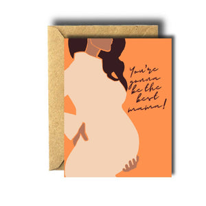 Bee Unique Greeting Card - Best Mama New Baby