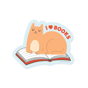 Sticker - Sitting Book Kitty
