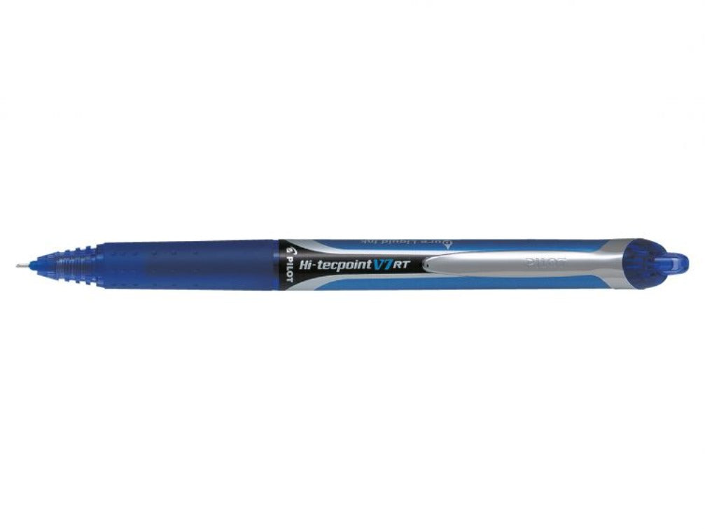 Pilot Pen Hi Tecpoint V7 Retractable Blue – Duly Noted Stationery