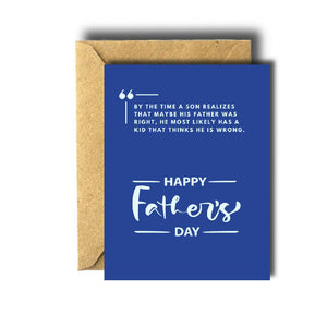 Bee Unique Greeting Card - Father and Son Father’s Day