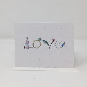 Jill + Jack - Plantable Greeting Card - Love Symbols