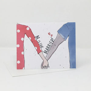 Jill + Jack - Plantable Greeting Card - M is For Married