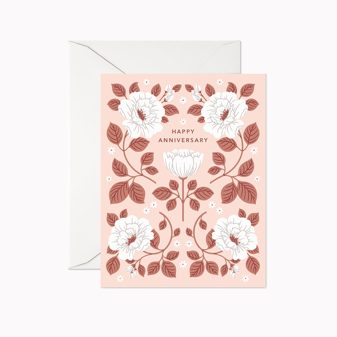 Linden Paper Co. Greeting Card - Blush Happy Anniversary