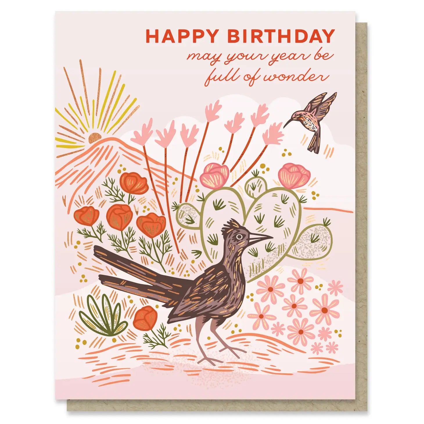 Paper Parasol Press Greeting Card - Roadrunner Ranch Birthday