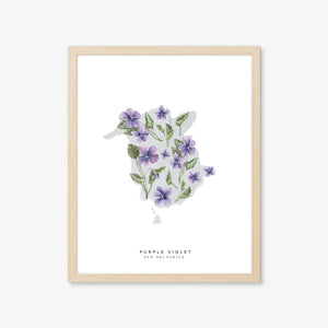 Natasha Vanderburg Co. Art Print - New Brunswick Purple Violet