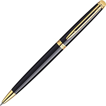 Waterman Hémisphère Ballpoint Pen - Black + Gold Trim