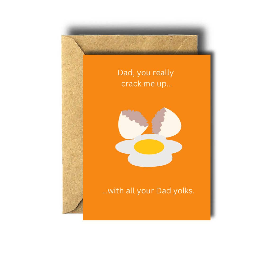 Bee Unique Greeting Card - Cracked Egg Father’s Day
