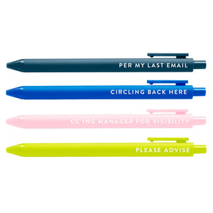 Jotter Pen Set - Passive Aggressive Corporate Lingo