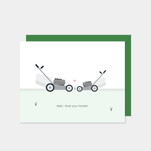 Paper Hearts Greeting Card - Dad, I Love You Mower