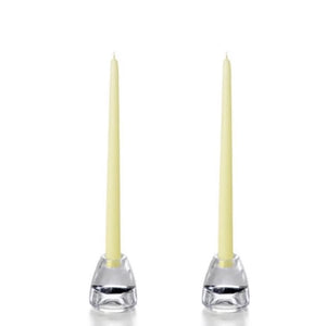 Set of 12" Taper Candles - Buttercup Yellow