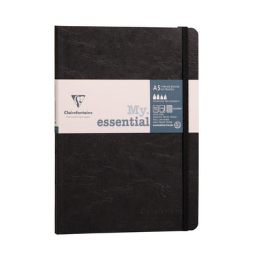 Clairefontaine Notebook My Essential A5 Dot Grid - Black