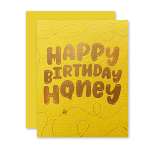 The Social Type Greeting Card - Happy Birthday Honey