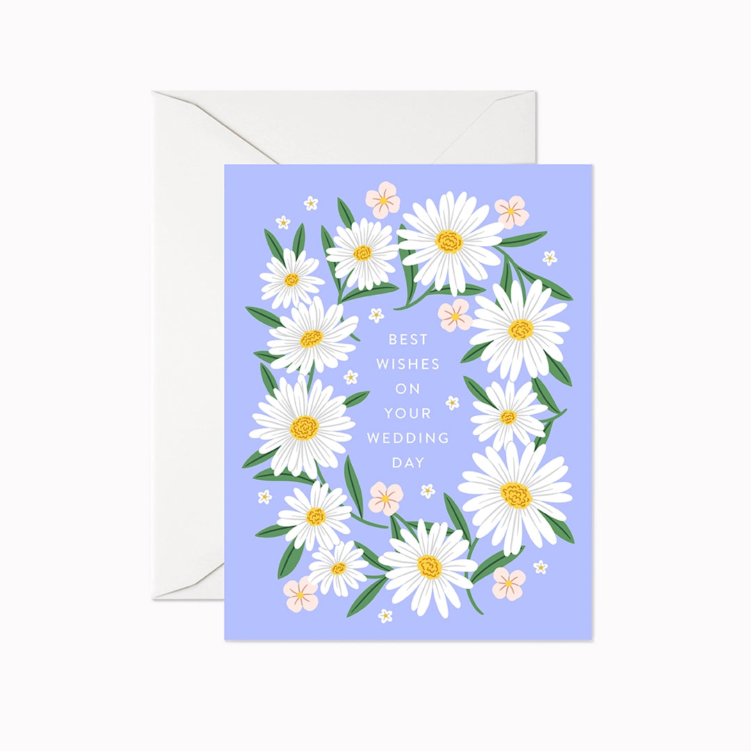 Linden Paper Co. Greeting Card - Best Wishes Daisies