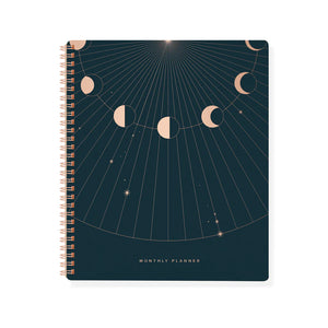 Monthly Undated Planner - Moon Rays