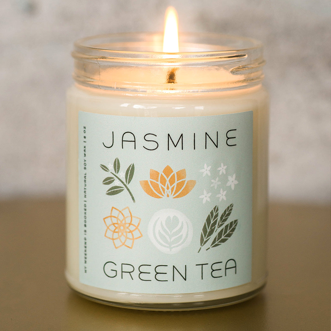 Soy Candle - Jasmine Green Tea Clear