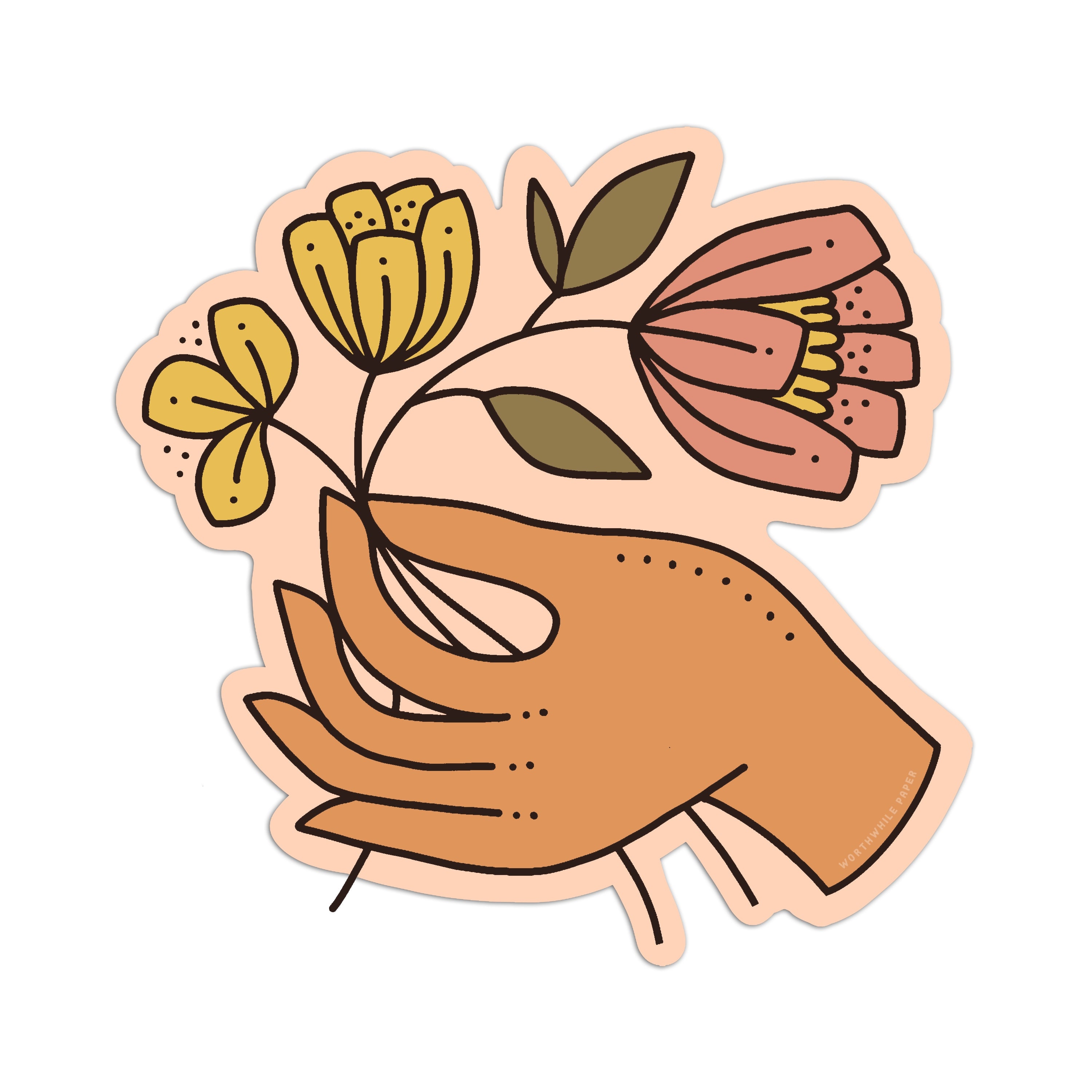 Sticker - Picking Flowers