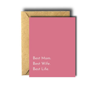 Bee Unique Greeting Card - Best Mom