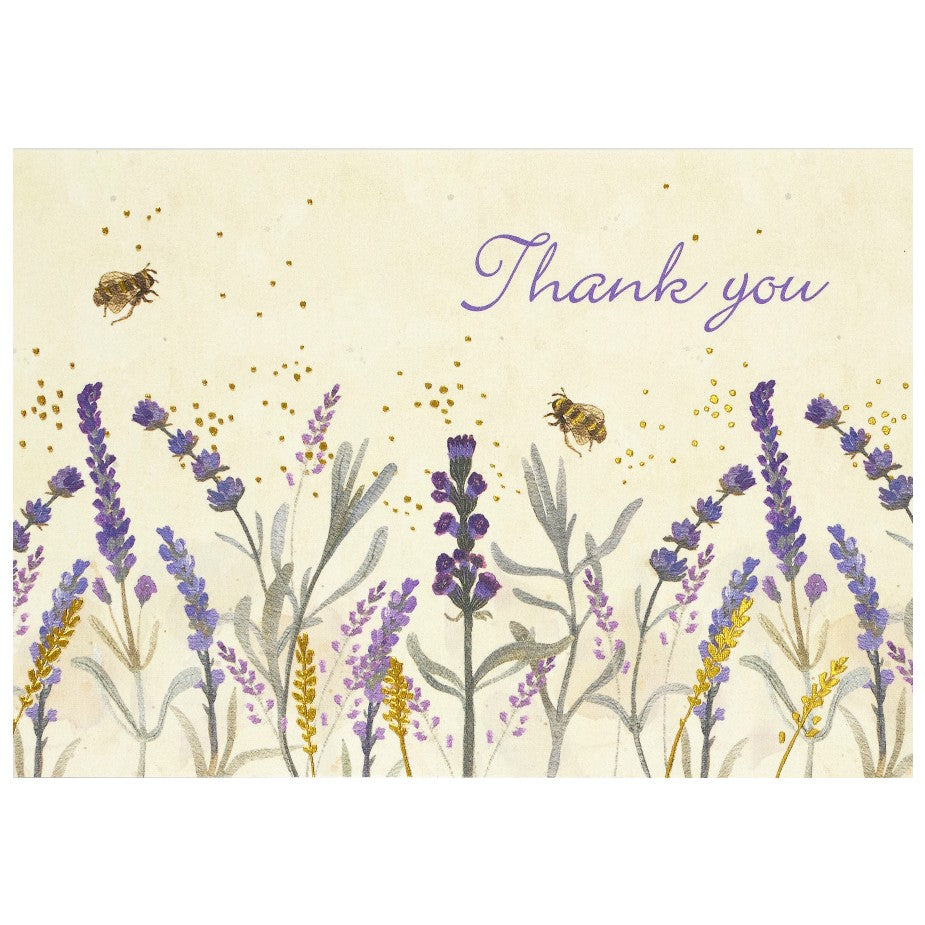 Peter Pauper Boxed Notes - Lavender & Honey Thank You