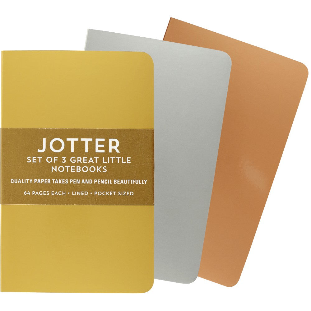 Notebook Jotter Mini 3 Pack - Metallic Foil