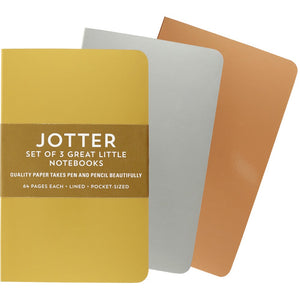 Notebook Jotter Mini 3 Pack - Metallic Foil