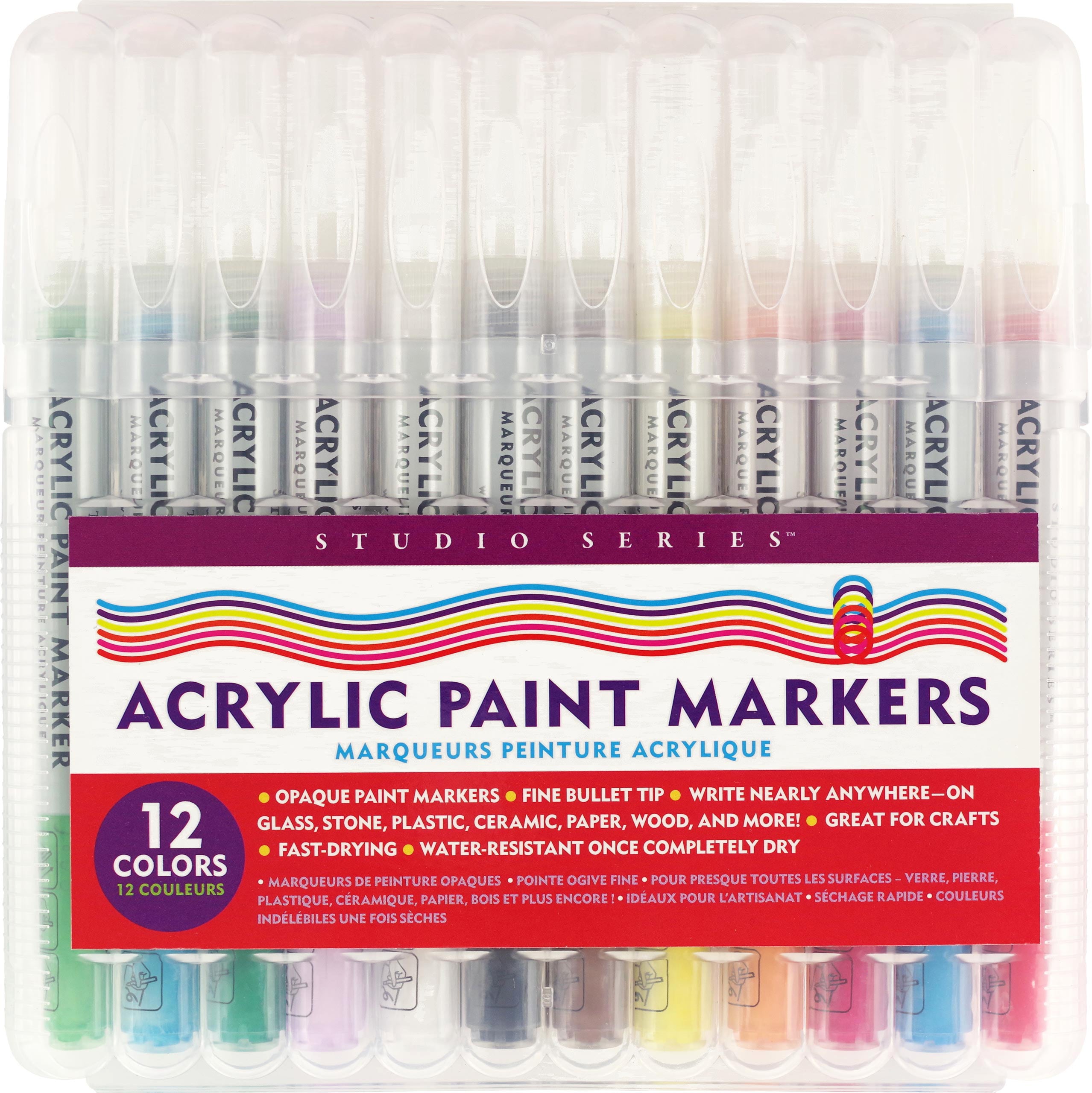 Studio Series Acrylic Paint Markers - Set of 12