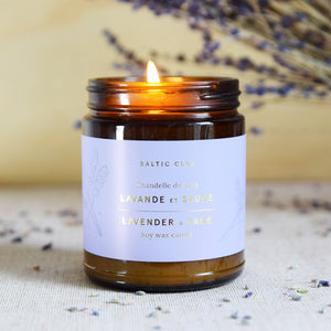 Soy Candle - Lavender and Sage